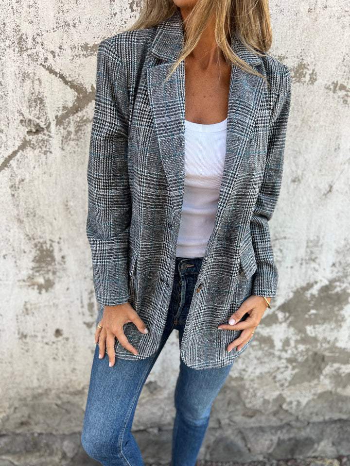 Veste Chic Rétro Pied de Poule