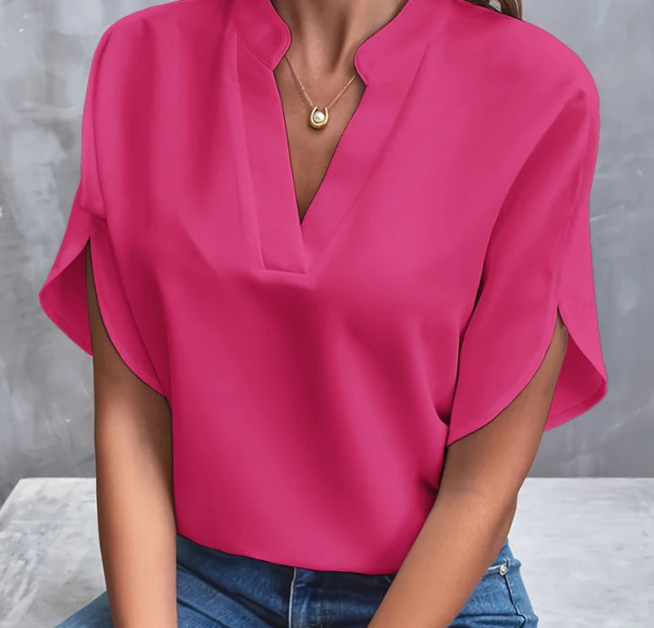Eléna Blouse Chic d’Été à Col V
