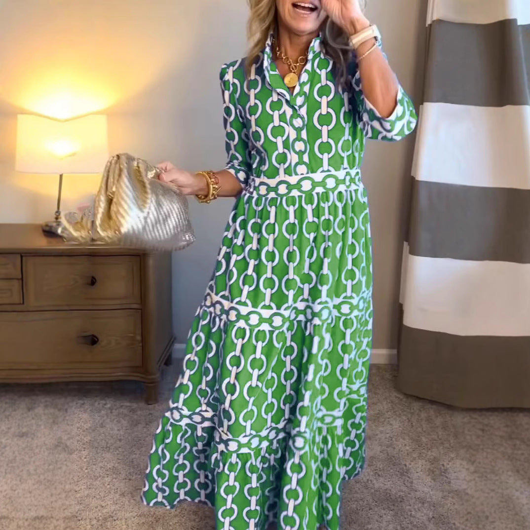 Robe Amira À Imprimé Géométrique Estival