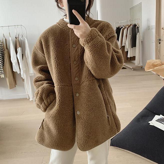 Camille Manteau en Laine d'Hiver avec Poches