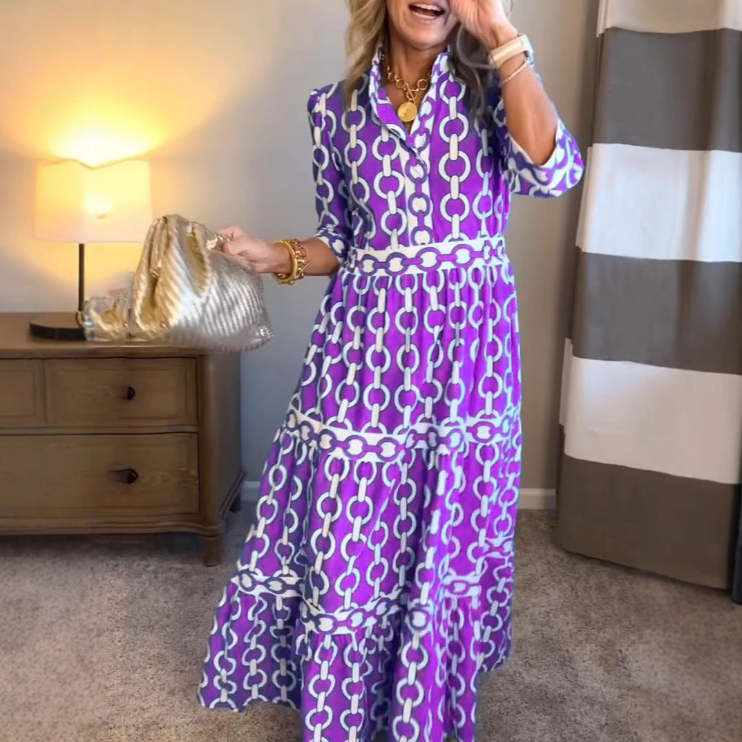 Robe Amira À Imprimé Géométrique Estival