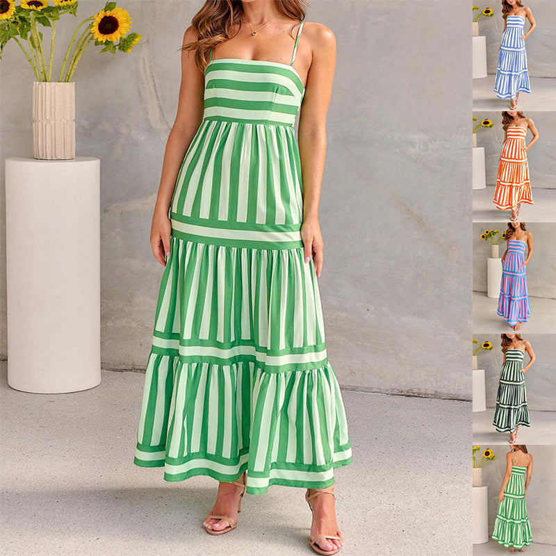 Melaya Robe Chic d’Été avec Poches