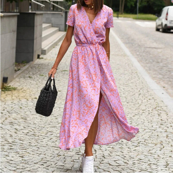 Robe Elina – Légèreté et Élégance Imprimée