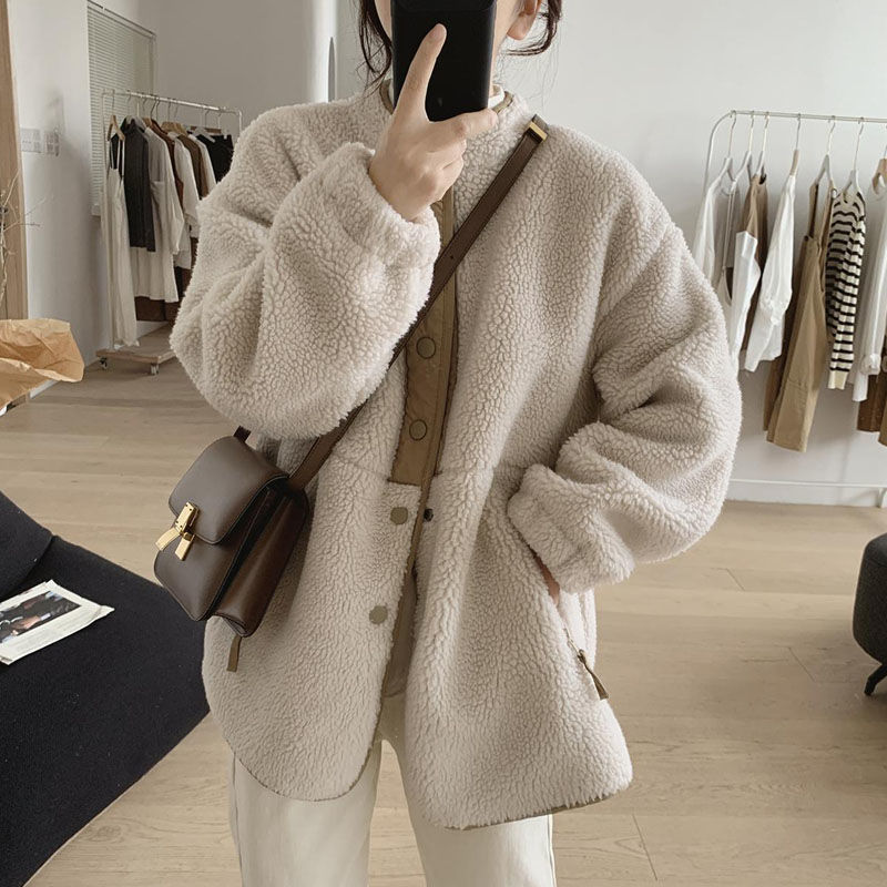 Camille Manteau en Laine d'Hiver avec Poches