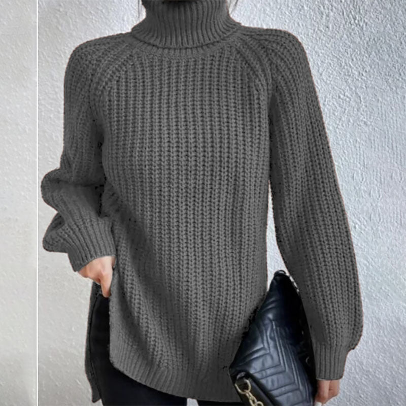 Pull en Laine à Col Haut - Chaleur et Style