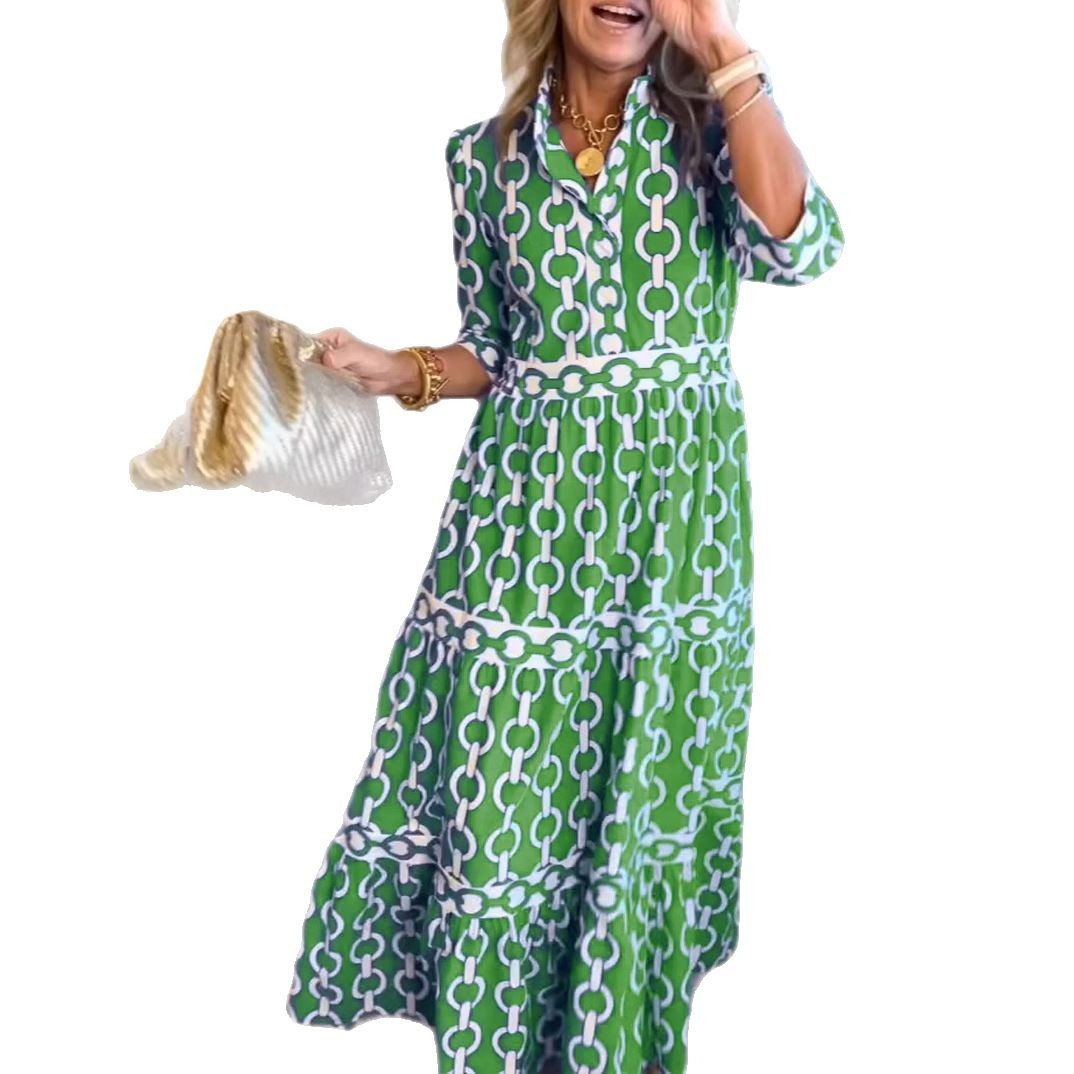 Robe Amira À Imprimé Géométrique Estival