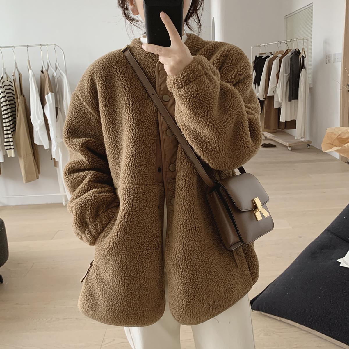 Camille Manteau en Laine d'Hiver avec Poches