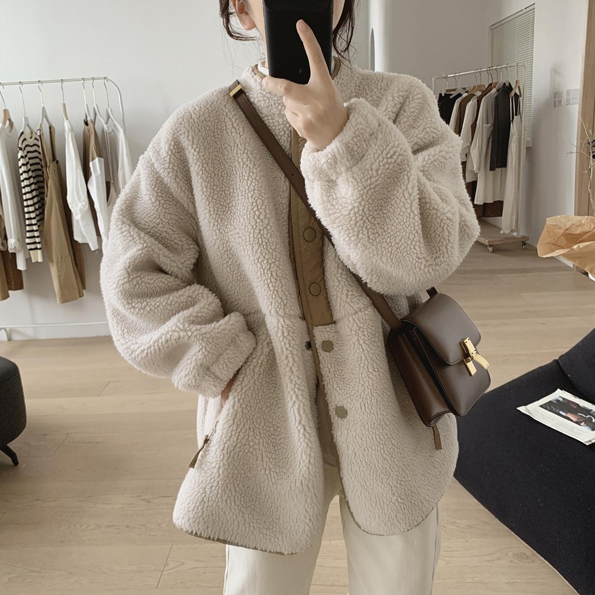 Camille Manteau en Laine d'Hiver avec Poches