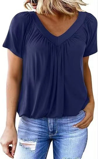 Naya T-shirt Chic d’Été à Col V