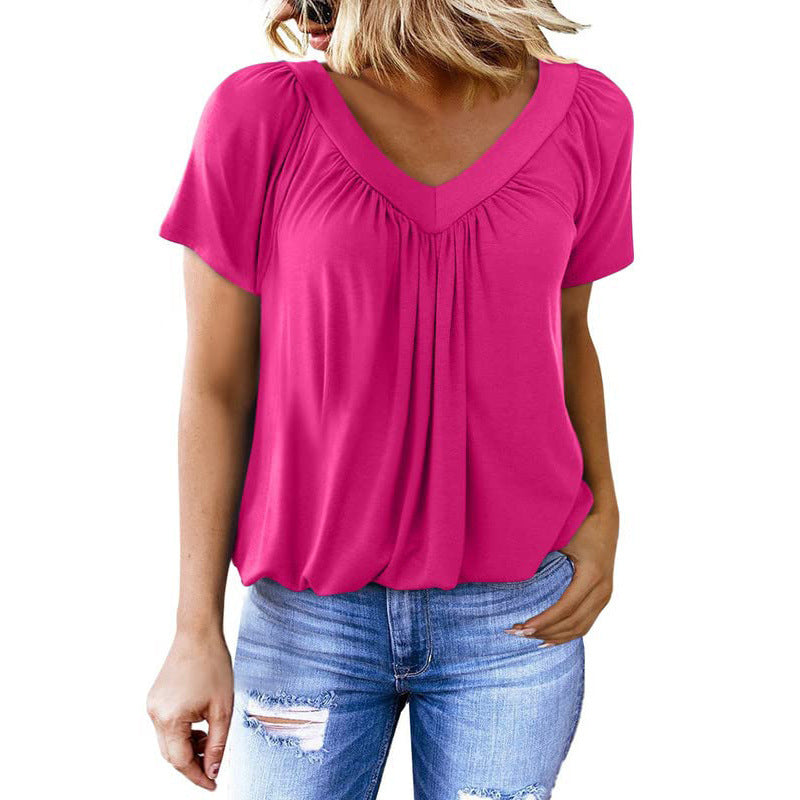 Naya T-shirt Chic d’Été à Col V