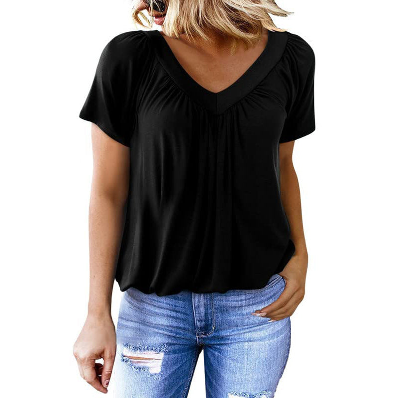 Naya T-shirt Chic d’Été à Col V