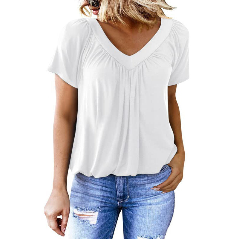 Naya T-shirt Chic d’Été à Col V