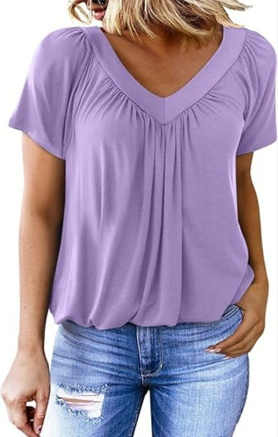 Naya T-shirt Chic d’Été à Col V