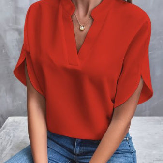 Eléna Blouse Chic d’Été à Col V