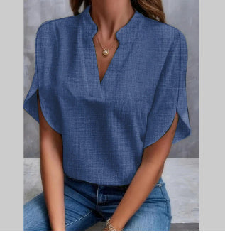 Eléna Blouse Chic d’Été à Col V