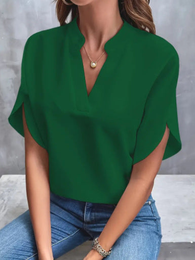 Eléna Blouse Chic d’Été à Col V