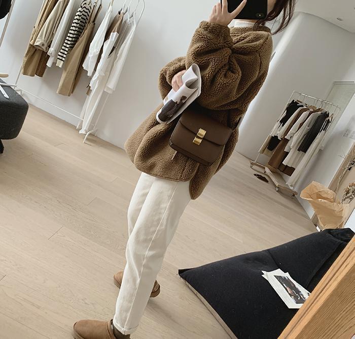 Camille Manteau en Laine d'Hiver avec Poches