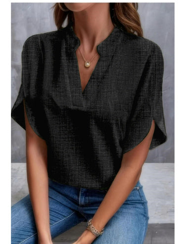 Eléna Blouse Chic d’Été à Col V