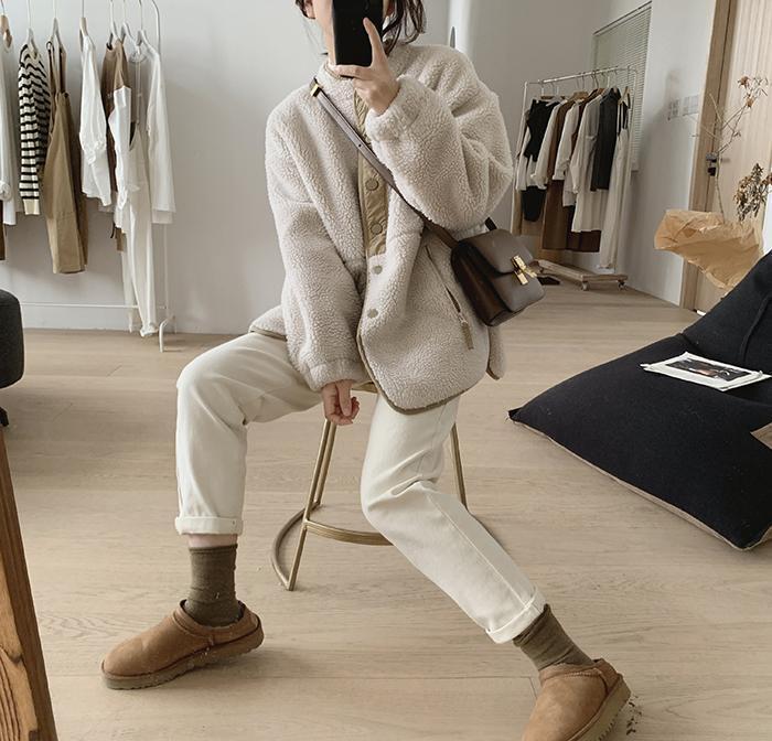Camille Manteau en Laine d'Hiver avec Poches