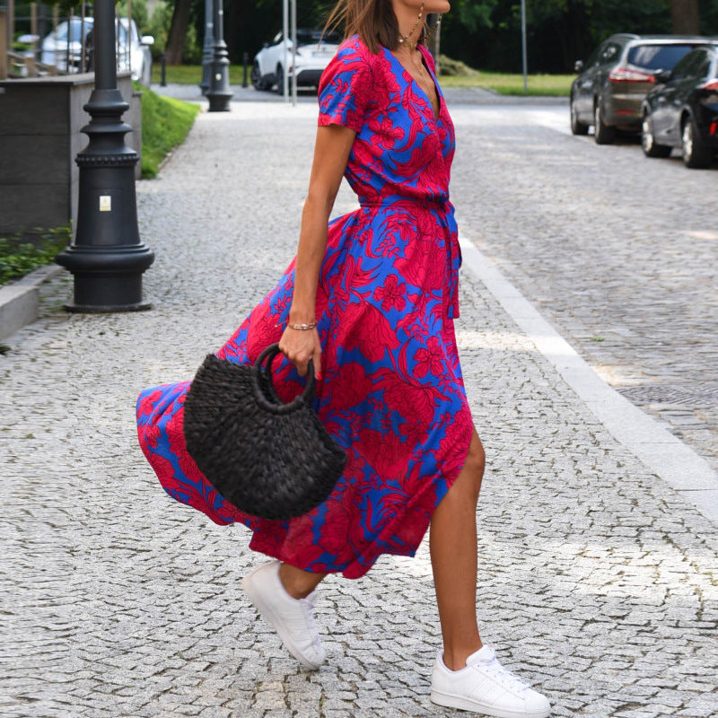 Robe Elina – Légèreté et Élégance Imprimée
