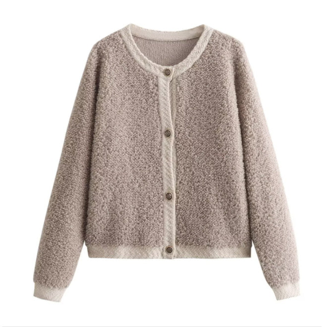 Veste Courte en Tricot de Laine Élégante
