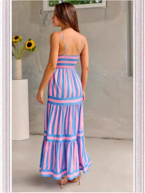 Melaya Robe Chic d’Été avec Poches