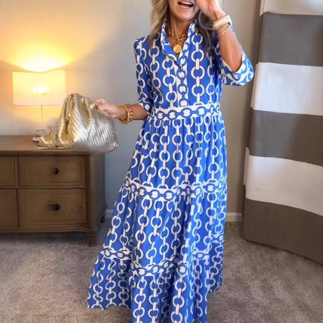 Robe Amira À Imprimé Géométrique Estival