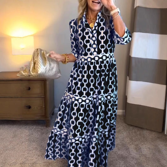 Robe Amira À Imprimé Géométrique Estival