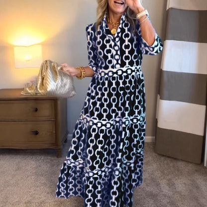 Robe Amira À Imprimé Géométrique Estival