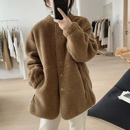 Camille Manteau en Laine d'Hiver avec Poches