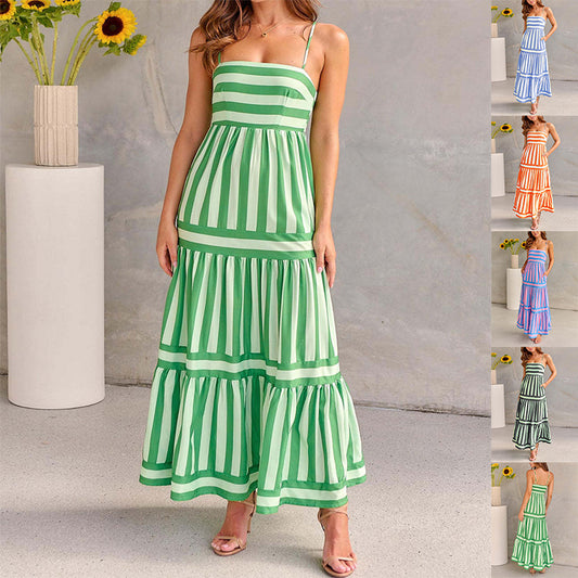 Melaya Robe Chic d’Été avec Poches