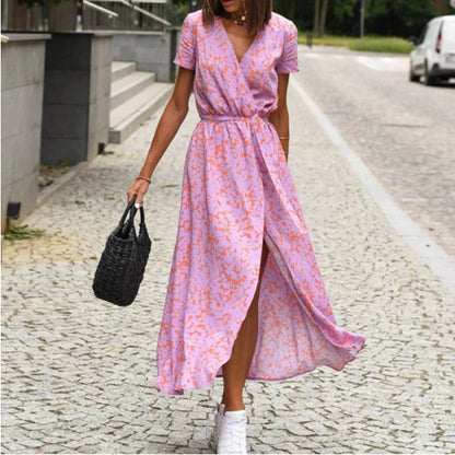 Robe Elina – Légèreté et Élégance Imprimée