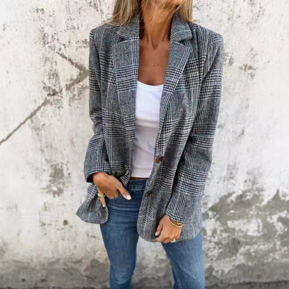 Veste Chic Rétro Pied de Poule