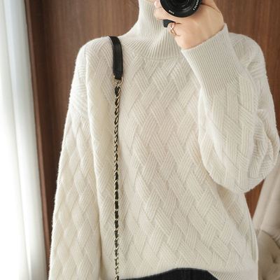 Pull Court Femme Oversize en Tricot Épais