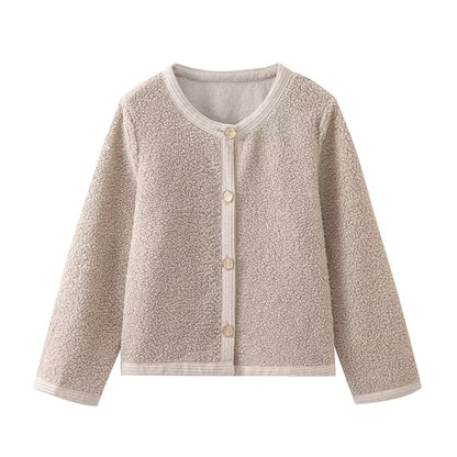 Veste Courte en Tricot de Laine Élégante