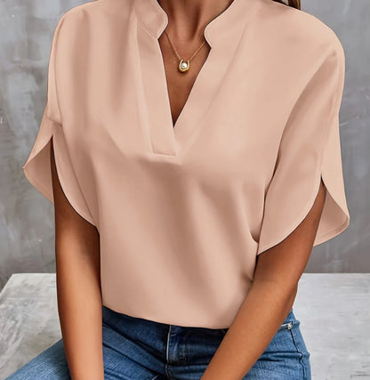 Eléna Blouse Chic d’Été à Col V