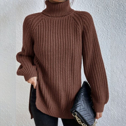 Pull en Laine à Col Haut - Chaleur et Style