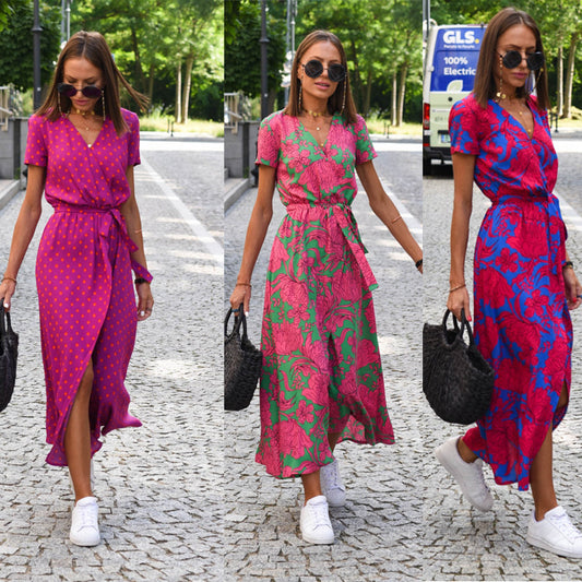 Robe Elina – Légèreté et Élégance Imprimée